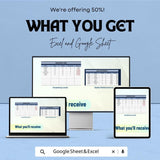 Inventory Dashboard for Excel & Google Sheets | Track Stock, Revenue and Expenses | Dynamic Business Management Tool