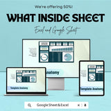 Cash Flow Dashboard | Financial Management Excel and Google Sheets | Monthly & Annual Cash Flow Analysis | Real-Time Financial Dashboard