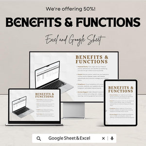 Accounting and Bookkeeping Sheet | Financial Tracker Template | Expense and Income Management | Excel & Google Sheets