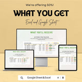 Administration Meeting Action Items Tracker Sheet | Action Item Tracker for Meetings | Task Management Spreadsheet | Meeting Planner