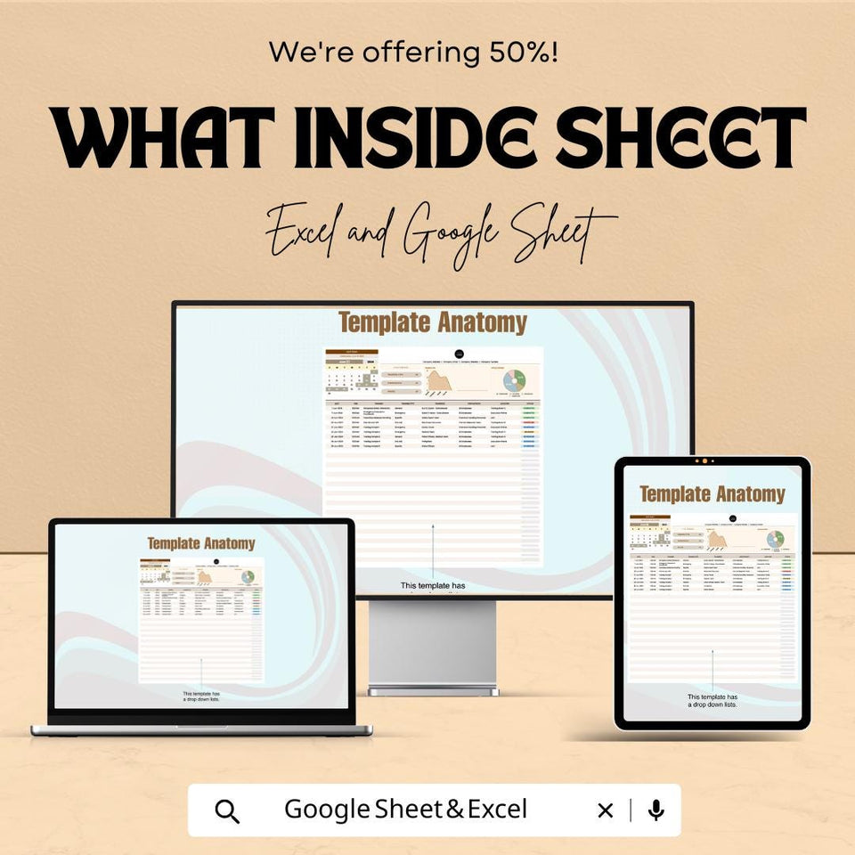 Health & Safety Training Schedule Planner Sheet - Excel and Google Sheets Template - Efficient Training Organization and Attendance Tracker