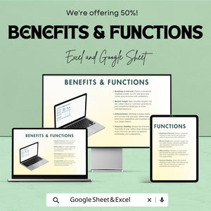 Coffee Shop Business Plan Template | Startup Excel & Google Sheet | Coffee Shop Financial Planner | Restaurant Business Plan
