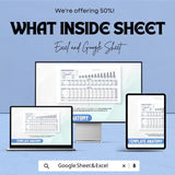 Business Cashflow Forecast Sheet - Excel and Google Sheet Template for Budgeting, Expense & Income Planning - Small Business Finance Tool