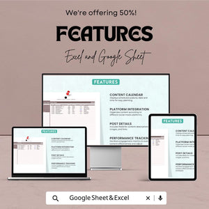 2024 Administration Social Media Content Planner | Excel & Google Sheet Template | Digital Marketing Calendar | Content Strategy Organizer
