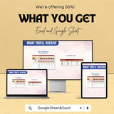Debt Snowball Spreadsheet for Debt Repayment | Excel & Google Sheet Template | Debt Reduction Plan | Financial Tracking | Budget Planner