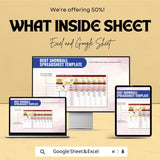 Debt Snowball Spreadsheet for Debt Repayment | Excel & Google Sheet Template | Debt Reduction Plan | Financial Tracking | Budget Planner
