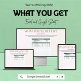 Coach Bookkeeping Template Google Sheet & Excel | Finance Tracker for Coaches | Coaching Business Expense Income Spreadsheet | 50% OFF