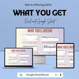 Bookkeeping Invoice Template – Excel and Google Sheet for Easy Tracking | Invoice & Payment Management, Customizable and Professional Design