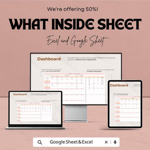 Meal Planner Sheet | Weekly & Monthly Meal Planner Template | Easy Meal Planning and Grocery List Generator | Meal Prep and Nutrition