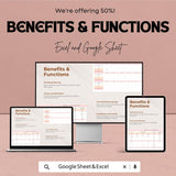 Meal Planner Sheet | Weekly & Monthly Meal Planner Template | Easy Meal Planning and Grocery List Generator | Meal Prep and Nutrition
