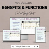 Marketing Competitor Brand Analysis Sheet – Excel & Google Sheets Template for Tracking Competitor Performance and Brand Metrics