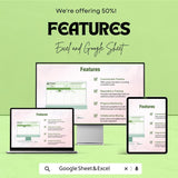 Business Schedule Gantt Chart Sheet - Project Planning, Task Management, Google Sheets & Excel Template for Scheduling
