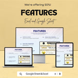 Benefits Utilization and Cost Analysis HR Dashboard | Excel & Google Sheet | HR Report Template | Business Metrics Spreadsheet