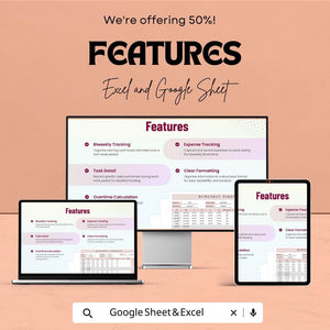 Biweekly Timesheet Template - Easy Excel & Google Sheet for Payroll Tracking, Time Management, and Task Logging