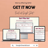 Biweekly Timesheet Template - Easy Excel & Google Sheet for Payroll Tracking, Time Management, and Task Logging