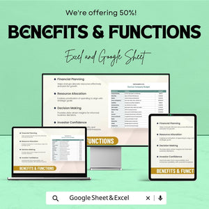 Startup Company Budget Template | Google Sheets & Excel Spreadsheet for Financial Planning | Business Budgeting Tool