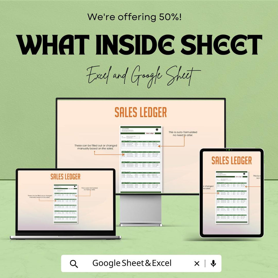 Sales Ledger Sheet – Manage Accounts, Track Transactions, and Financial Data – Sales Ledger Template for Quick Organization