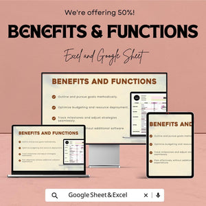 Marketing Weekly KPI Dashboard | Google Sheet | Track Website Traffic, Social Media & Email Marketing Performance | ROI Tracker Template
