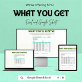 Construction Staff Time Sheet Template | Excel & Google Sheets | Track Hours, Overtime, and Payroll for Construction Projects