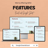 College Planner Sheet | Google Sheet Template | Academic Planner for Students | Study Schedule Template | Assignment Tracker |