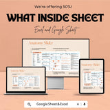 Best Budget Book Sheet | Excel & Google Sheet Template | Financial Planning Tool | Budget Tracker 2023 | Easy to Use Budget Book |