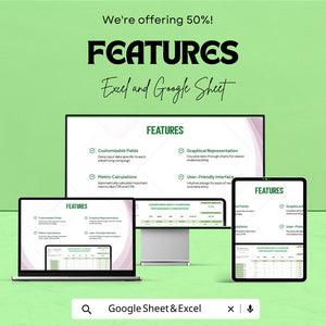 Advertising Multi-Campaign Performance Comparison Template for Excel & Google Sheets | 50% Off!