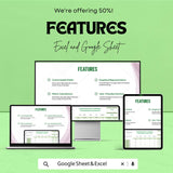 Advertising Multi-Campaign Performance Comparison Template for Excel & Google Sheets | 50% Off!