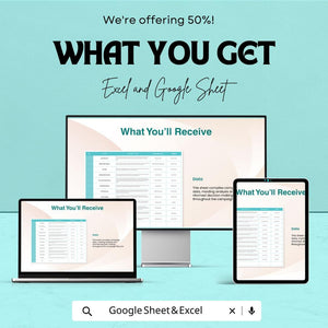 Template for Excel and Google Sheets | 50% Off! | Marketing Campaign Planner