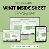 Client Onboarding Notion Dashboard Sheet | Excel and Google Sheets | Project Management Tool | Budgeting & Task Tracking