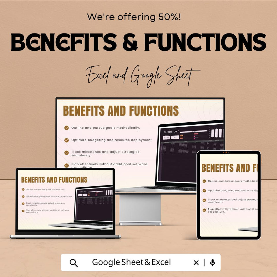Client List Template | Excel & Google Sheet | Organize Contacts, Track Leads, and Manage Clients