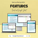 Campaign Budget Planner Advertising Sheet | Google Sheet & Excel Template | Marketing Campaign Budget Management