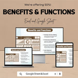 Marketing KPI Dashboard | Google Sheet & Excel Template | Market Research KPI | Campaign Tracker | Digital Marketing Metrics