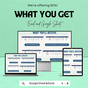 Account Audit Checklist Template | Excel and Google Sheet | Financial Audit Tracking Tool | Internal Control & Compliance