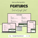 Weekly KPI Tracker Sheet for Excel and Google Sheets | Performance Metrics | Business Goals Tracker | Customizable & Easy-to-Use Template