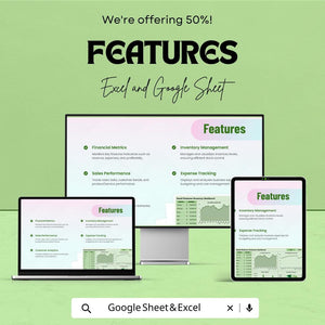 Small Business Dashboard Template | Financial, Sales, and Performance Tracker | Excel & Google Sheets