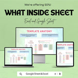 2025 Planner Sheet | Excel & Google Sheet | Task Priority, Monthly Calendar, Goal Management | Digital Download