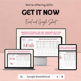Manufacturing Production Schedule Sheet - Excel & Google Sheet Template for Efficient Production Planning
