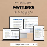 Cash Flow Tracker Sheet | Financial Planning Excel and Google Sheets Template | Monthly Cash Flow Management Tool | Track Income & Expenses
