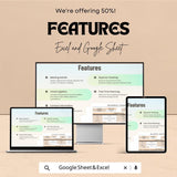 Business Itinerary Sheet | Google Sheets & Excel Template for Business Travel Planning | Professional Trip Schedule Template |