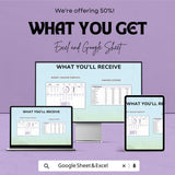 Budget Tracker Sheet | Personal Finance Management Template | Excel & Google Sheet | Budget Planner | Expense Tracker | Money Management