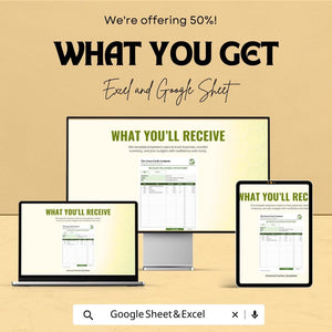 Budget Planner Inventory Spreadsheet - Expense Tracking, Income Management, Budget Optimization - Excel & Google Sheet Template