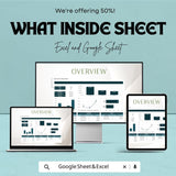 Balance Sheet Template Excel and Google Sheet | Financial Reporting Spreadsheet | Business Accounting Dashboard | Simple & Editable