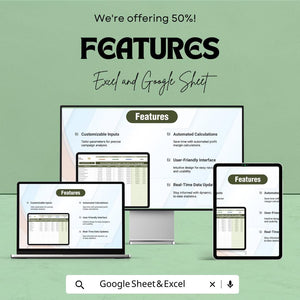 Advertising Profit Margin Calculator for Campaigns | Google Sheet Template | Marketing Campaign ROI Tracker | Ad Spend Profit Tracker