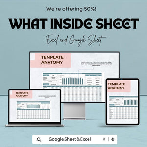 Advertising Budget Proposal Worksheet | Excel and Google Sheets Template | Budget Planner for Marketing & Advertising Campaigns |