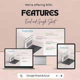 Executive Dashboard Excel and Google Sheet Template - Financial Overview, Budget Analysis & Performance Tracker