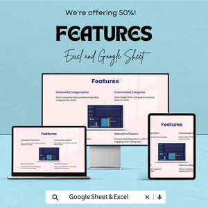Forecast Dashboard Template - Financial Planning and Tracking - Expense vs Income Tracker, Budget Management - Customizable