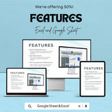 Marketing Email Marketing Metrics Dashboard - Excel & Google Sheet Template for Tracking, Analyzing, and Optimizing Email Campaigns