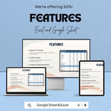 Cost Analysis Workbook Sheet for Business Budgeting | Excel and Google Sheet Template for Expense Tracking & Profit Analysis