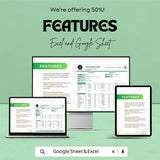 Business Start Up Costs Worksheet | Budget and Expense Tracker for New Businesses | Excel & Google Sheets Template