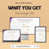 Legal Services Invoice Sheet | Google Sheet Template for Law Firms | Customizable Invoice Template | Legal Billing and Invoice Tracker |
